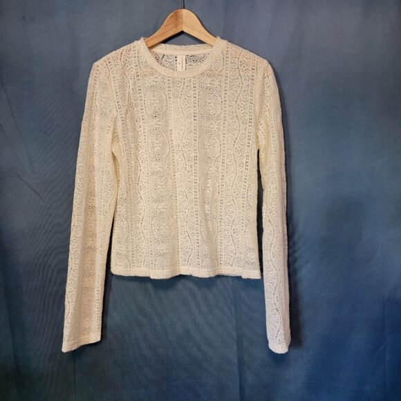 Commense Tops - NWT Commense Semi-Sheer Lace Top